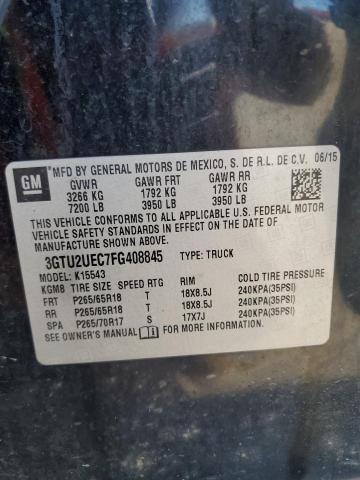 2015 GMC SIERRA K1500 SLE 3GTU2UEC7FG408845