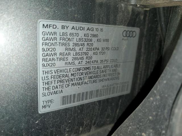 2017 AUDI Q7 PREMIUM WA1LAAF78HD001805