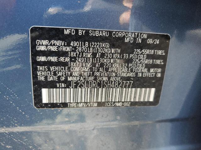 2025 SUBARU FORESTER L JF2SLDRC1SH482777