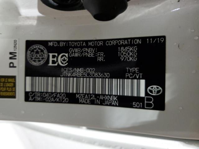 2020 TOYOTA COROLLA SE JTNK4RBE5L3083630