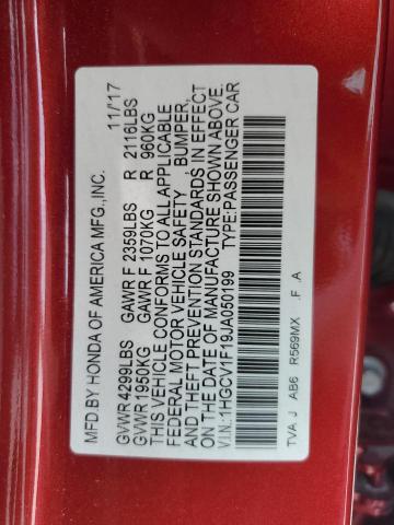 2018 HONDA ACCORD LX - 1HGCV1F19JA050199