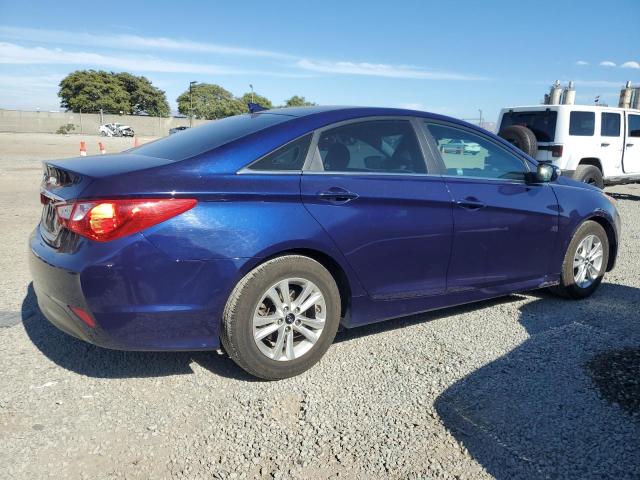 HYUNDAI SONATA GLS 2014 blue sedan 4d gas 5NPEB4AC8EH907833 photo #4