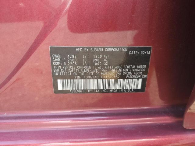 2018 SUBARU IMPREZA PR 4S3GTAD64J3732562