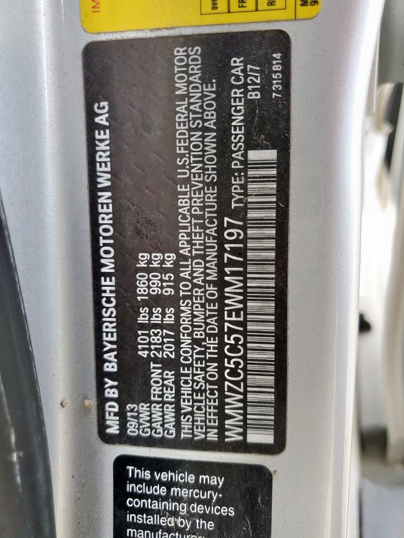 2014 MINI COOPER S C - WMWZC5C57EWM17197