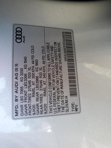2015 AUDI Q7 TDI PRE WA1LMAFE1FD028539