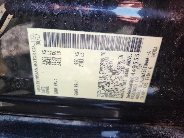 2017 NISSAN MAXIMA 3.5 1N4AA6AP8HC449555