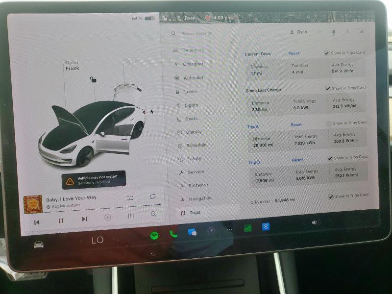 2020 TESLA MODEL 3 5YJ3E1EB9LF666021