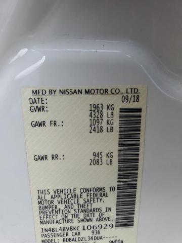 2019 NISSAN ALTIMA S - 1N4BL4BV8KC106929