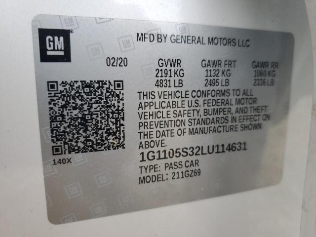 2020 CHEVROLET IMPALA PRE - 1G1105S32LU114631