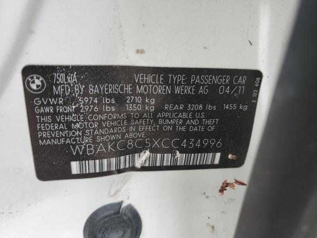 2012 BMW 750 LXI - WBAKC8C5XCC434996