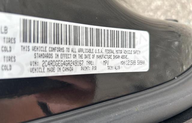 2016 DODGE GRAND CARA 2C4RDGEG4GR249167