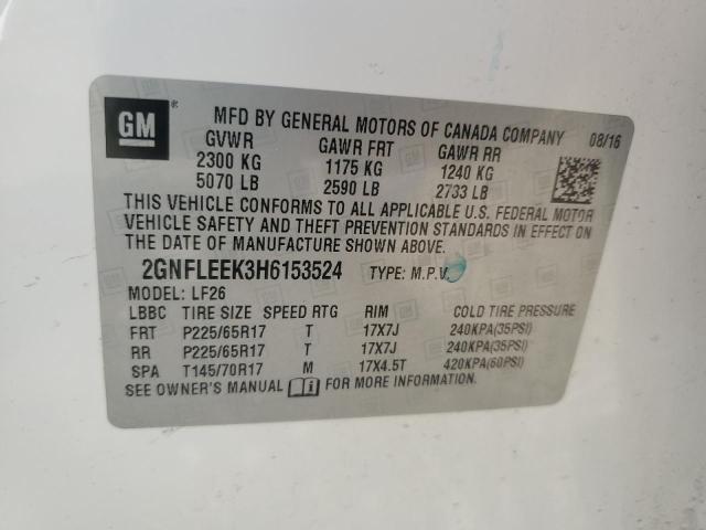 2017 CHEVROLET EQUINOX LS - 2GNFLEEK3H6153524