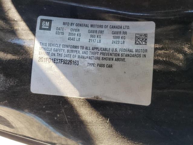 2015 CHEVROLET CAMARO LT 2G1FD1E37F9226163