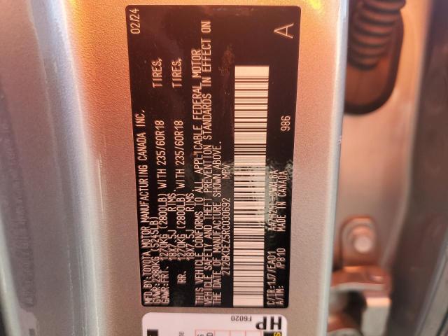2024 LEXUS NX 350H BA 2T2GKCEZ5RC030692