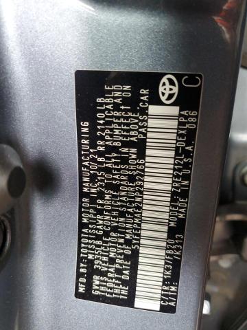 2022 TOYOTA COROLLA LE - 5YFEPMAE2NP292766
