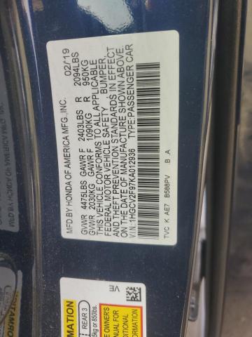 2019 HONDA ACCORD TOU - 1HGCV2F97KA012936