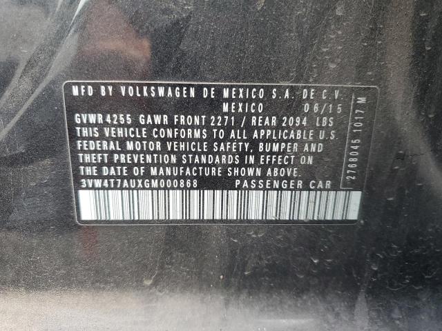 2016 VOLKSWAGEN GTI S/SE 3VW4T7AUXGM000868