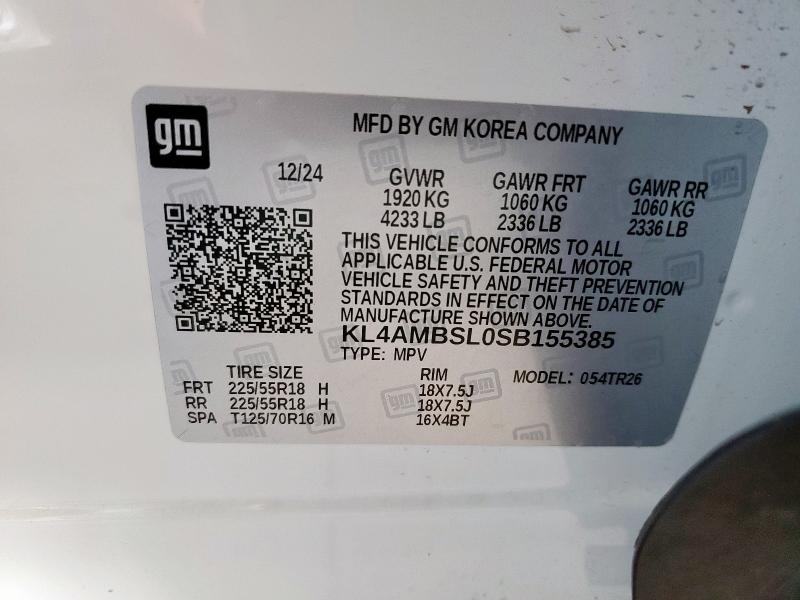 2025 BUICK ENCORE GX KL4AMBSL0SB155385