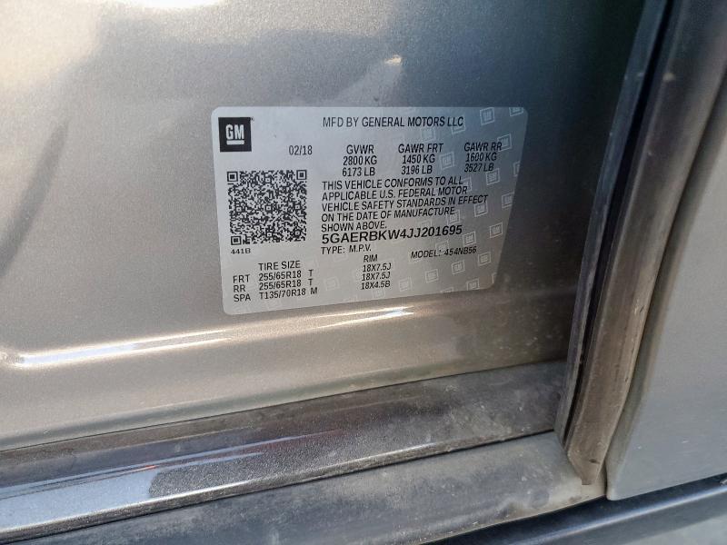 2018 BUICK ENCLAVE ES 5GAERBKW4JJ201695