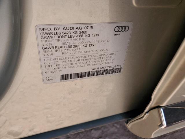 2016 AUDI Q5 PREMIUM - WA1L2AFP7GA023131