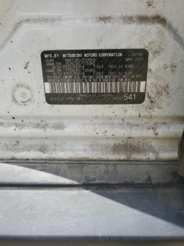 2020 MITSUBISHI OUTLANDER JA4AD3A30LZ040284