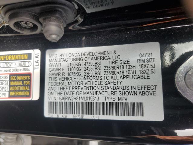 2021 HONDA CR-V EXL 5J6RW2H81ML019313