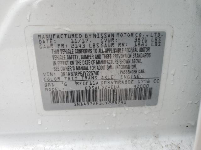 2018 NISSAN SENTRA S - 3N1AB7AP5JY225740