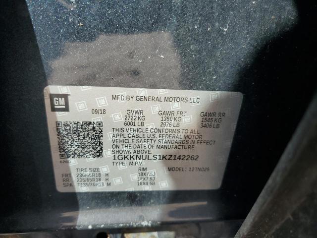 2019 GMC ACADIA SLT 1GKKNULS1KZ142262