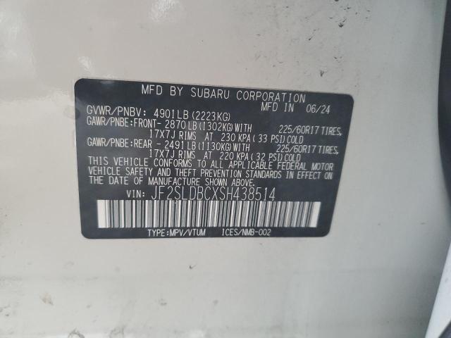 2025 SUBARU FORESTER P JF2SLDBCXSH438514