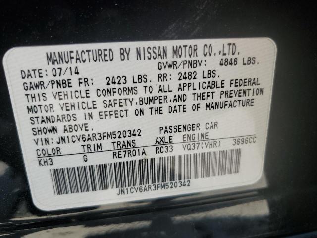 2015 INFINITI Q40 JN1CV6AR3FM520342