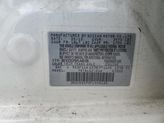 2015 NISSAN VERSA NOTE 3N1CE2CP5FL440135