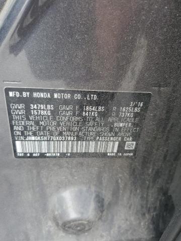 2016 HONDA FIT EX JHMGK5H77GX037893