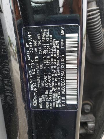 2022 HYUNDAI TUCSON LIM - KM8JECA15NU031335