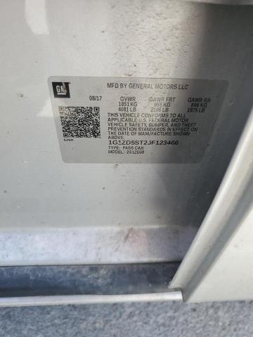 2018 CHEVROLET MALIBU LT 1G1ZD5ST2JF123466