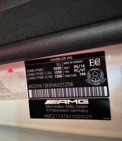 2017 MERCEDES-BENZ S 63 AMG - WDDXK7JB3HA021258