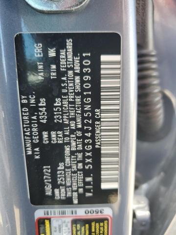2022 KIA K5 EX 5XXG34J25NG109301