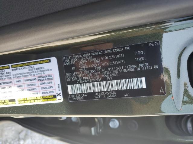 2025 LEXUS RX 350 BAS 2T2BAMBA4SC062654