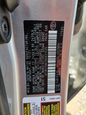 2022 TOYOTA CAMRY LE - 4T1R11AK3NU631525