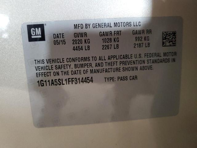 2015 CHEVROLET MALIBU LS 1G11A5SL1FF314454