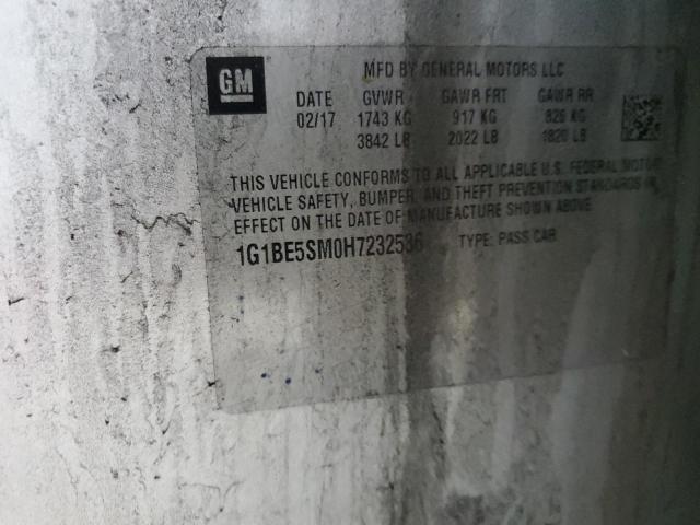 2017 CHEVROLET CRUZE LT #3303662936