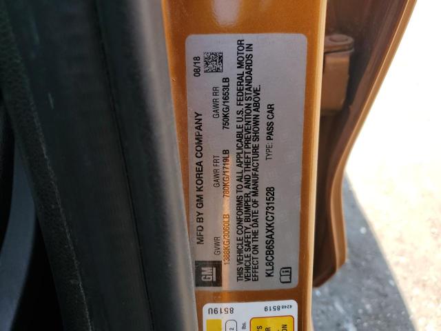 2019 CHEVROLET SPARK LS - KL8CB6SAXKC731528