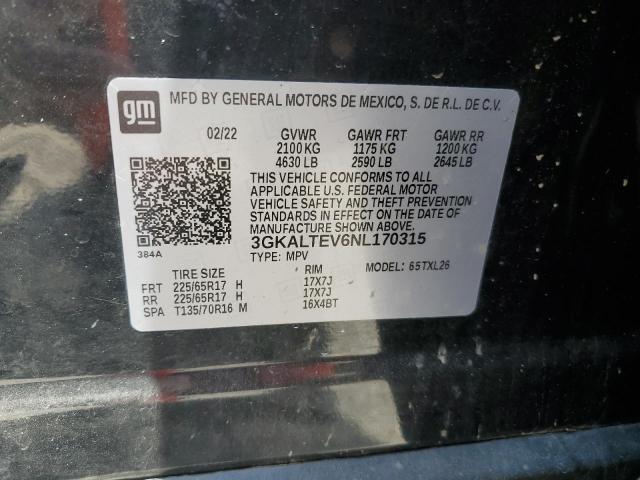 2022 GMC TERRAIN SLE 3GKALTEV6NL170315