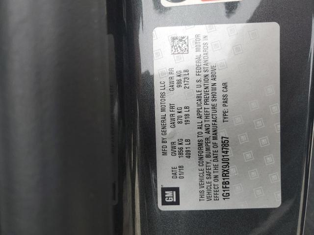2018 CHEVROLET CAMARO LT - 1G1FB1RX9J0147857