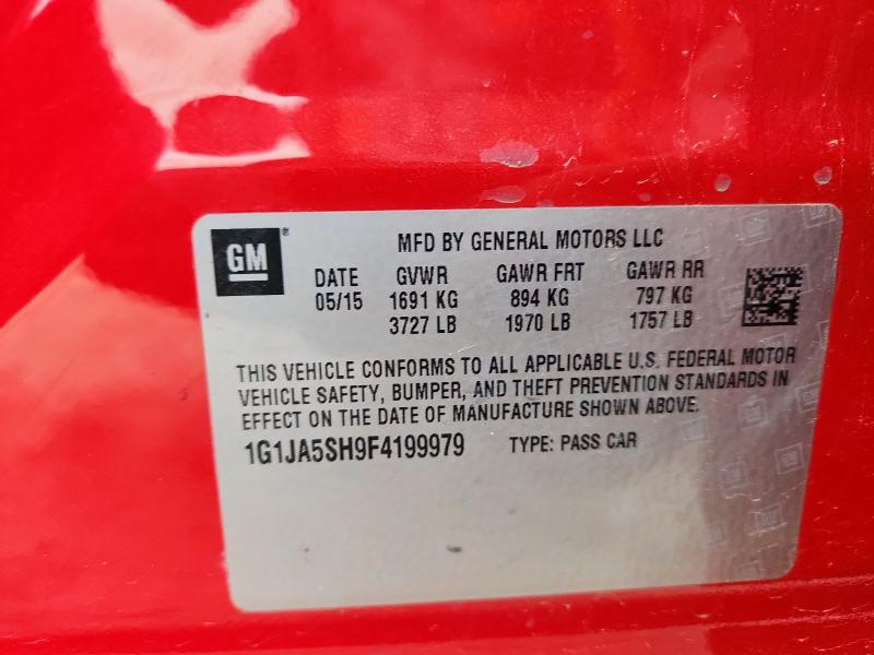 2015 CHEVROLET SONIC LS 1G1JA5SH9F4199979