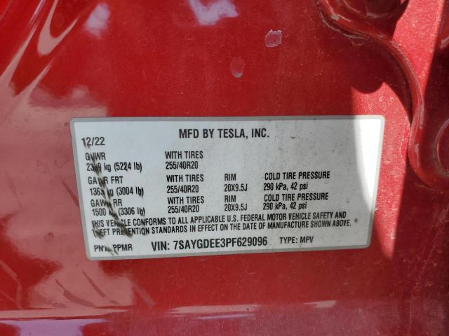 2023 TESLA MODEL Y - 7SAYGDEE3PF629096