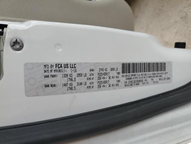 2016 CHRYSLER TOWN & COU 2C4RC1BG1GR280302