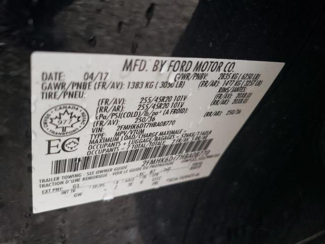 2017 FORD FLEX LIMIT - 2FMHK6DT7HBA08770