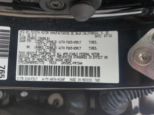 2022 TOYOTA TACOMA DOU 3TMCZ5AN8NM517772