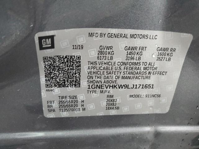 2020 CHEVROLET TRAVERSE LT #3259098047