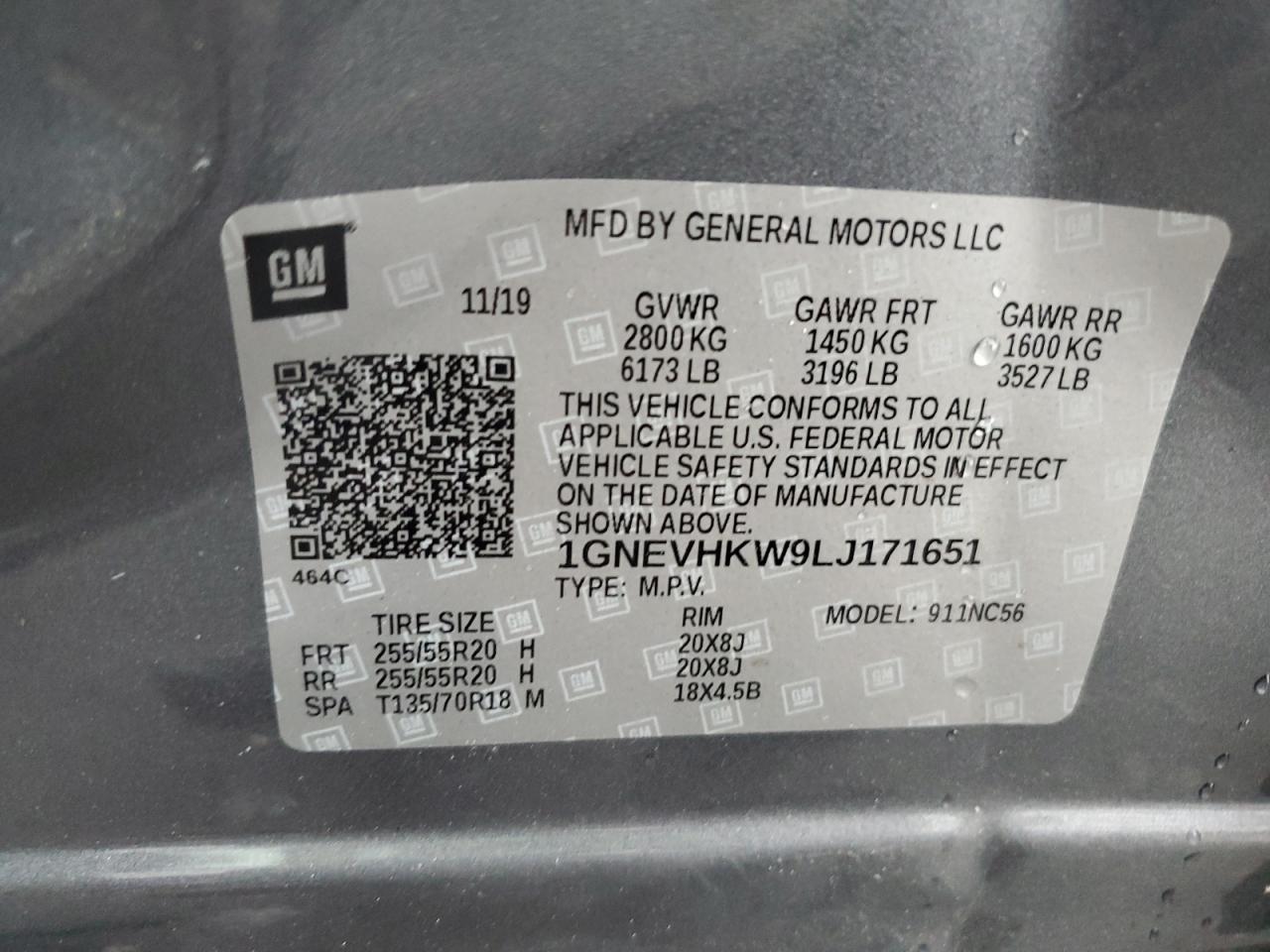 CHEVROLET TRAVERSE LT